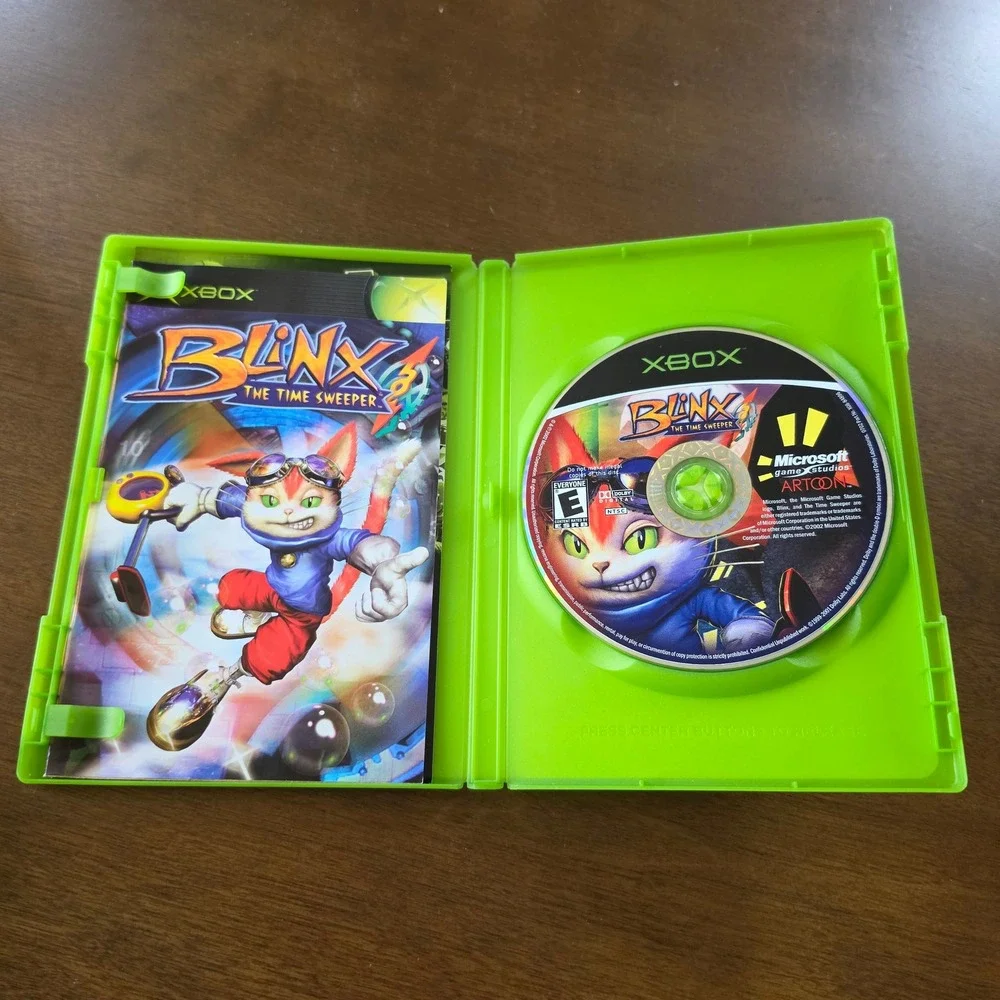 Blinx The Time Sweeper Green Original Xbox Game CIB Action Platformer